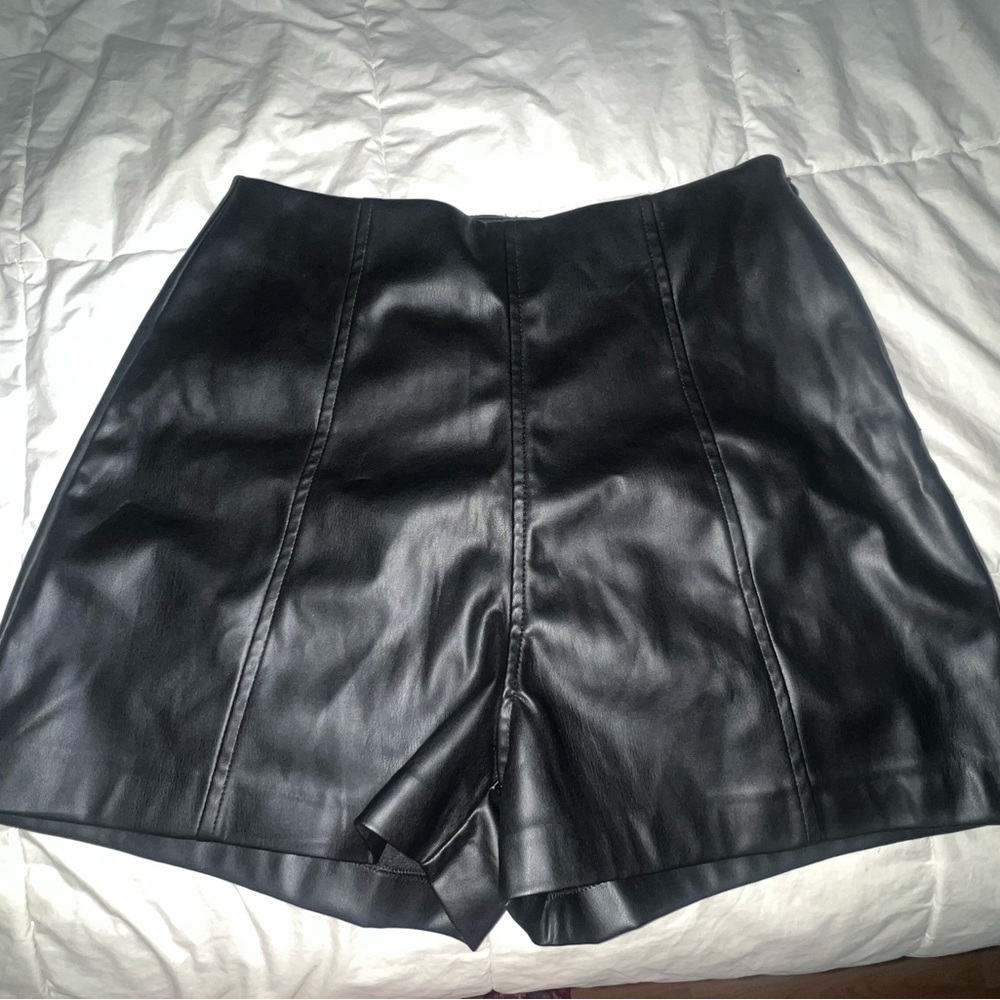 Meshki Leather Shorts